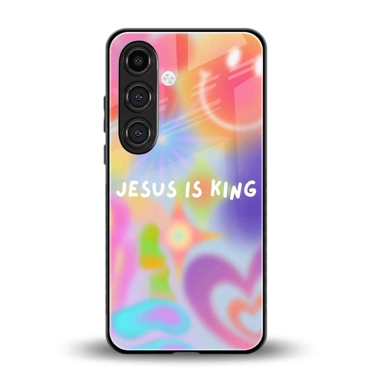 Jesus Is King back phone cover | glass case for samsung galaxy s23 fe