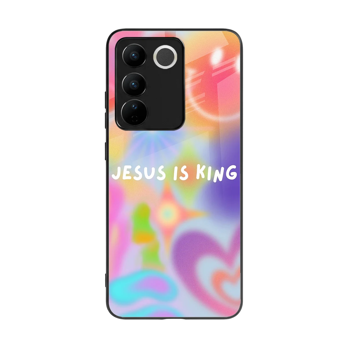 Jesus Is King back phone cover | glass case for vivo v27 5g