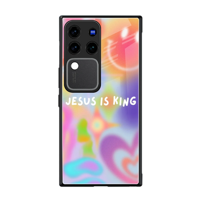Jesus Is King back phone cover | glass case forvivo v30 pro