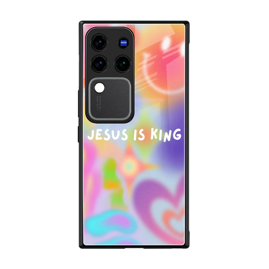 Jesus Is King back phone cover | glass case forvivo v30 pro