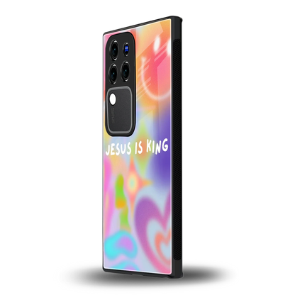 Jesus Is Kingvivo v30 pro mobile cover | shockproof glass phone case