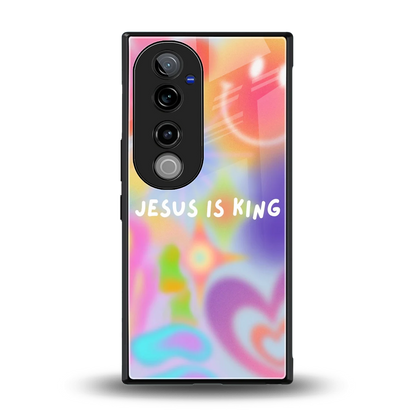 Jesus Is King back phone cover | glass case for vivo v40 pro