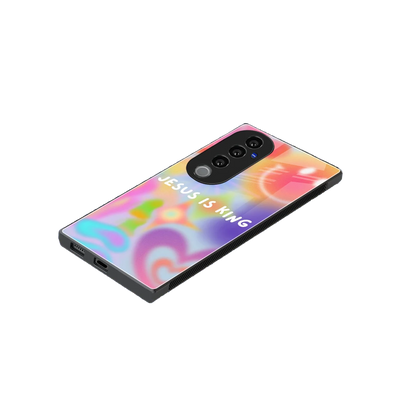Jesus Is King stylish phone case for vivo v40 pro | glossy glass and slim fit