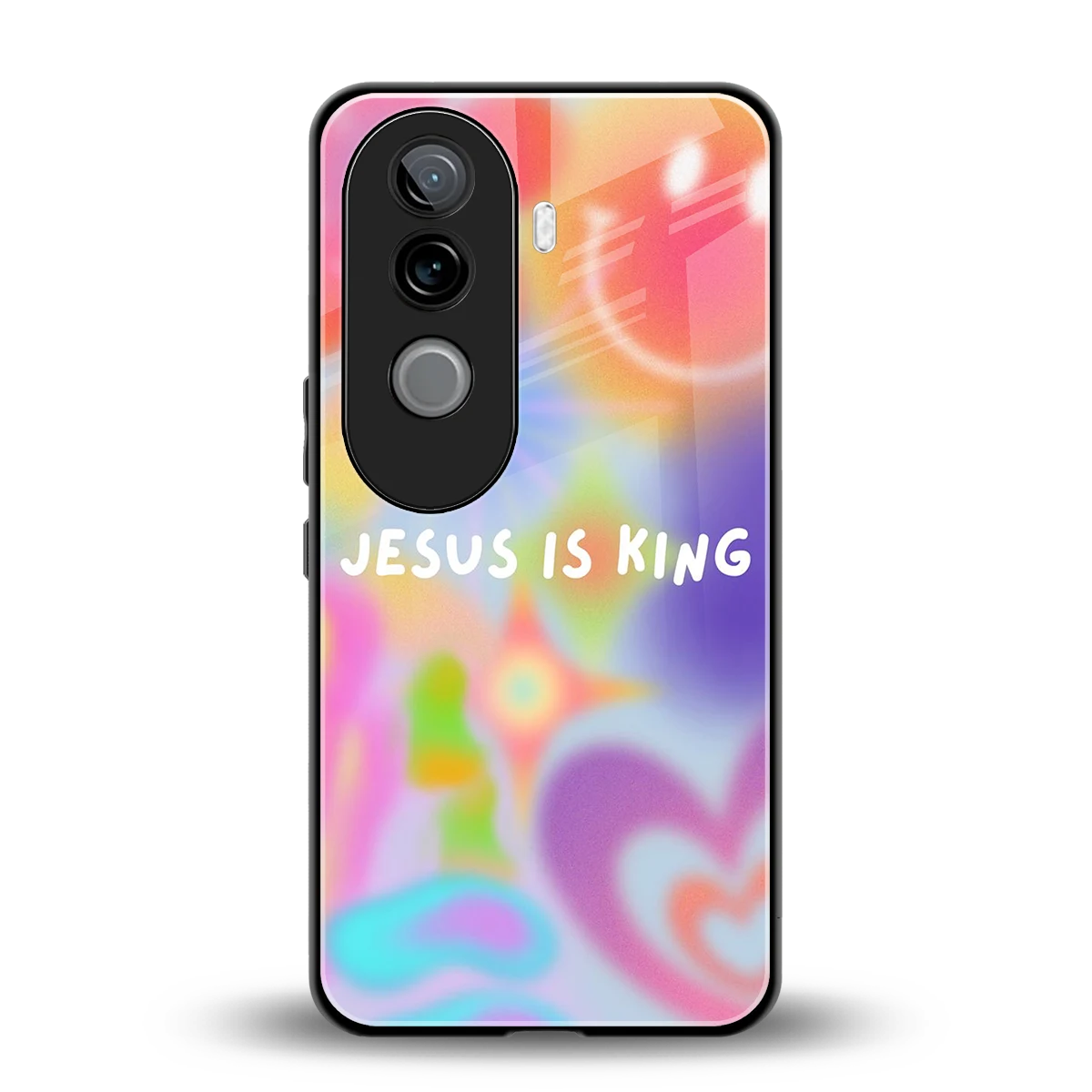 Jesus Is King back phone cover | glass case for vivo v40e