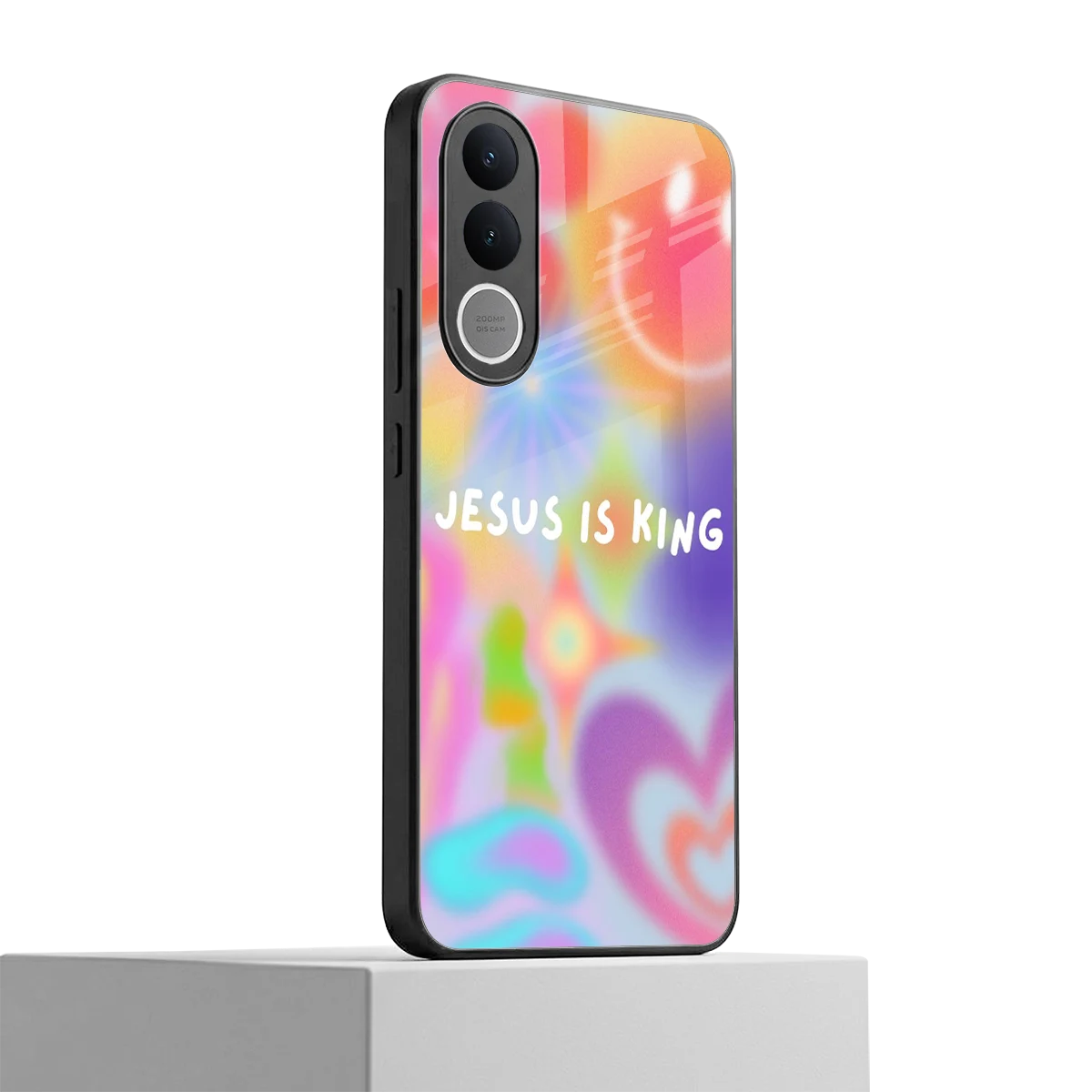 Jesus Is King vivo v70 fe mobile cover | shockproof glass phone case