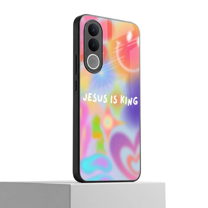 Jesus Is King vivo v70 fe mobile cover | shockproof glass phone case