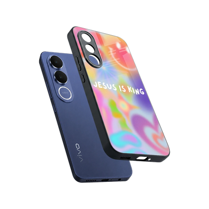 Jesus Is King sleek vivo v70 fe cover with tempered glass back and TPU edges