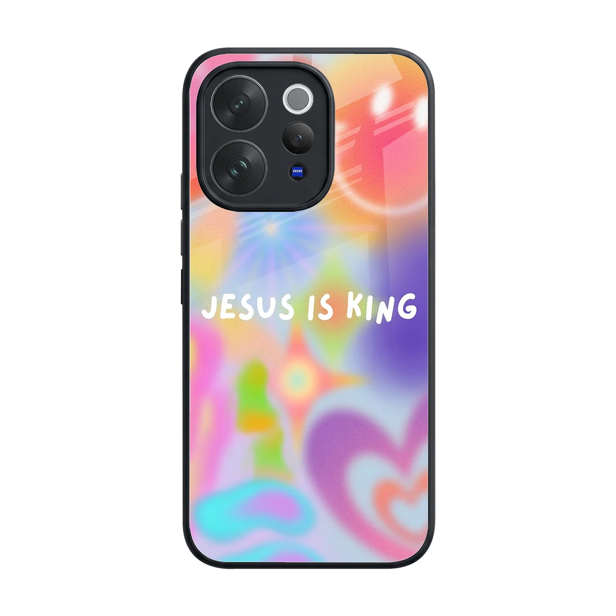 Jesus Is King back phone cover | glass case for vivo v70