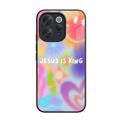 Jesus Is King back phone cover | glass case for vivo v70 elite