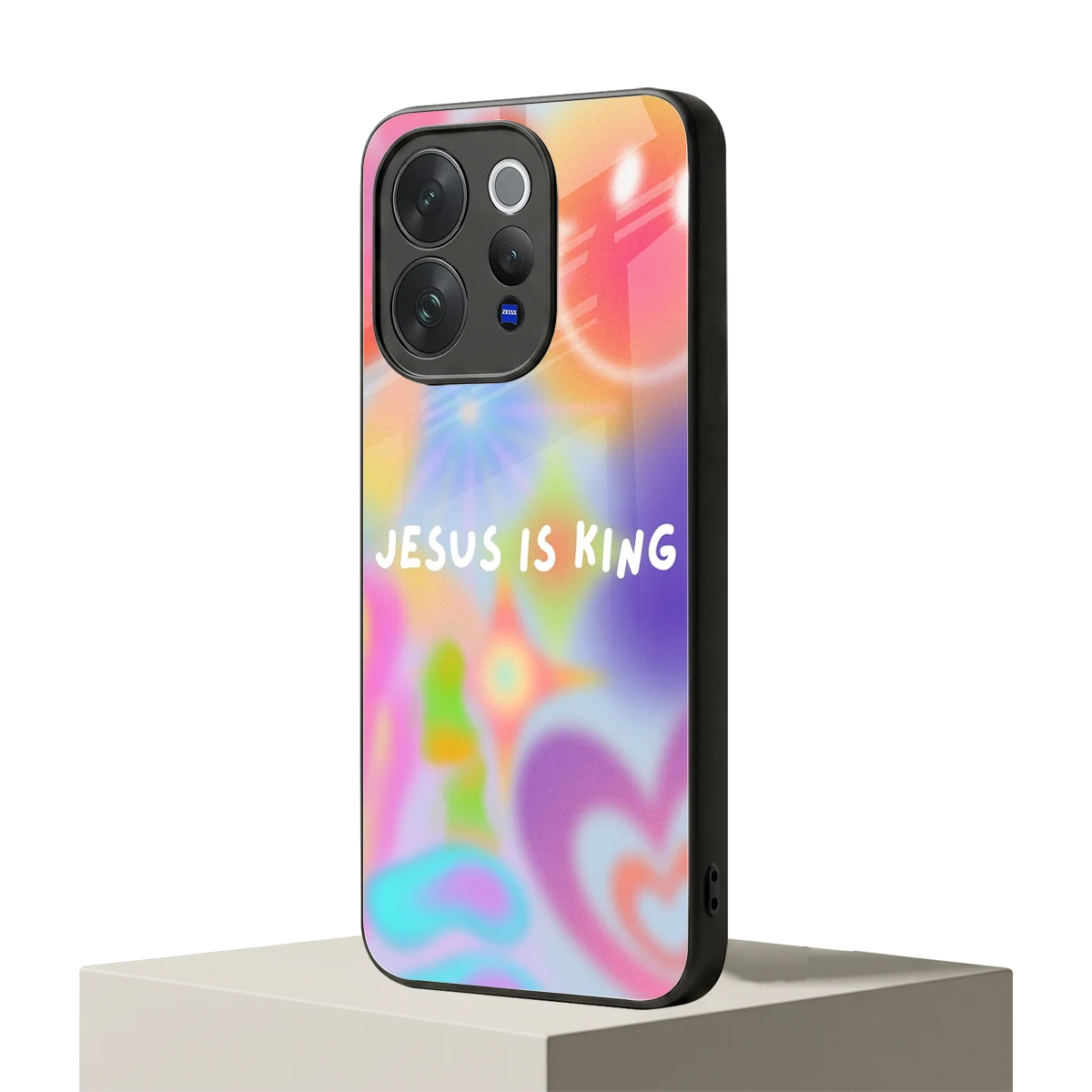 Jesus Is King vivo v70 elite mobile cover | shockproof glass phone case