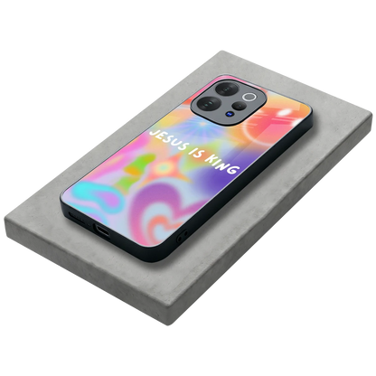 Jesus Is King stylish phone case for vivo v70 | glossy glass and slim fit