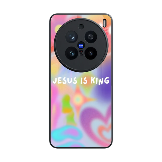 Jesus Is King back phone cover | glass case for vivo x200 pro