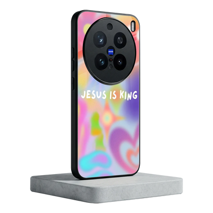 Jesus Is King vivo x200 pro mobile cover | shockproof glass phone case