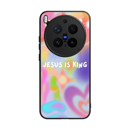 Jesus Is King back phone cover | glass case for vivo x300 pro