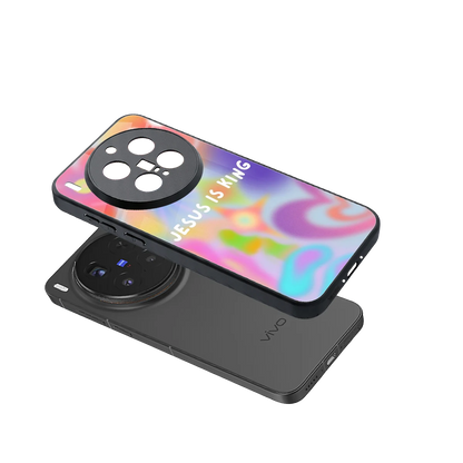 Jesus Is King sleek vivo x300 pro cover with tempered glass back and TPU edges