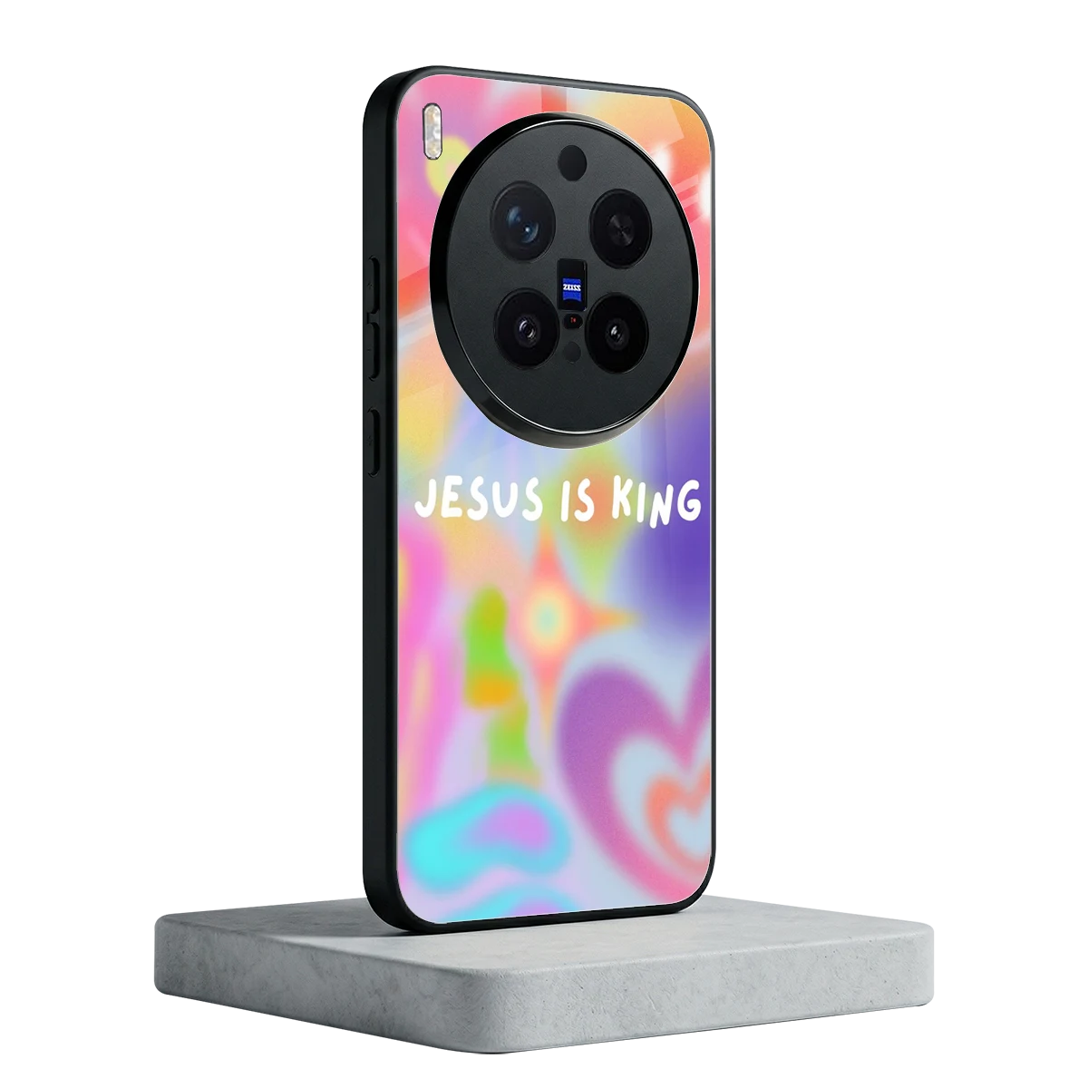 Jesus Is King vivo x300 pro mobile cover | shockproof glass phone case
