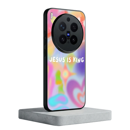 Jesus Is King vivo x300 pro mobile cover | shockproof glass phone case