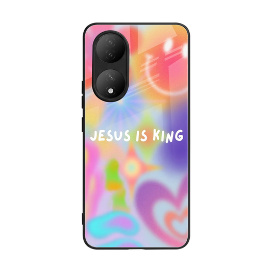 Jesus Is King back phone cover | glass case for Vivo-y100