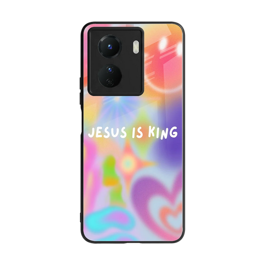 Jesus Is King back phone cover | glass case for vivo y16