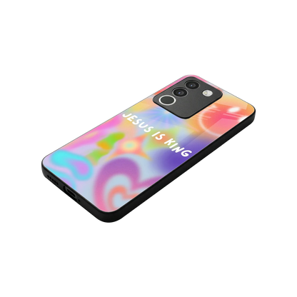Jesus Is King stylish phone case for vivo y200 5g | glossy glass and slim fit