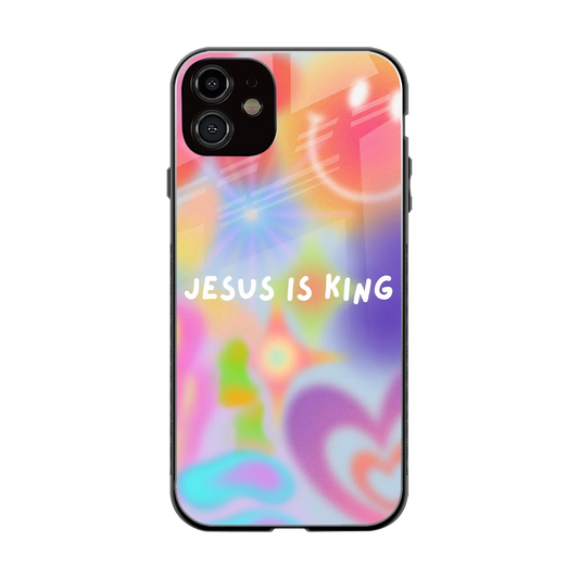 Jesus Is King back phone cover | glass case for iphone 12