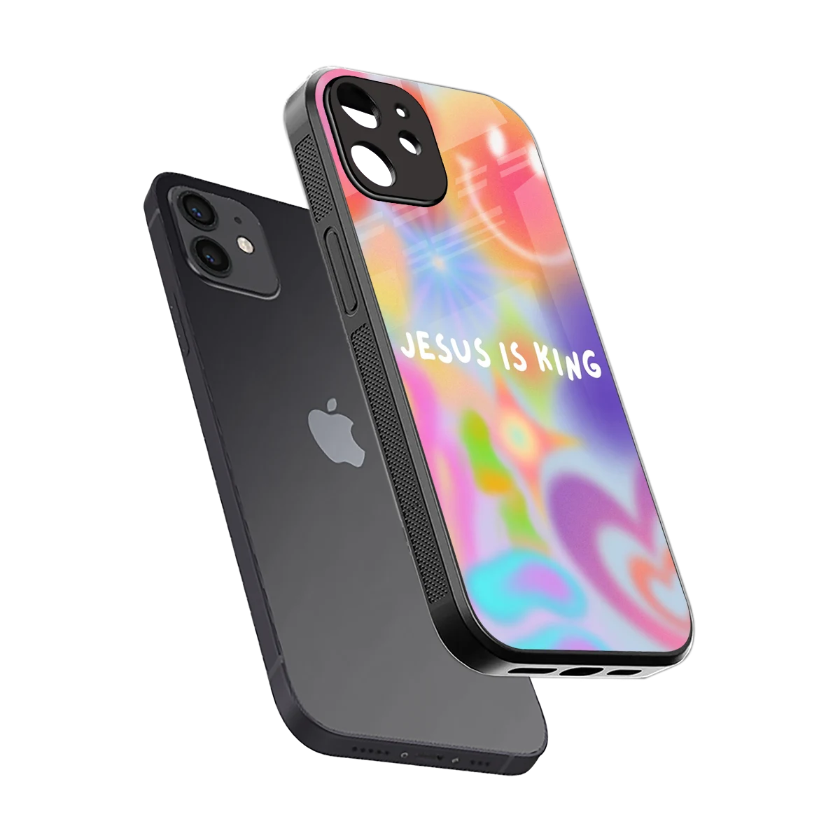 Jesus Is King sleek iphone 11 cover with tempered glass back and TPU edges