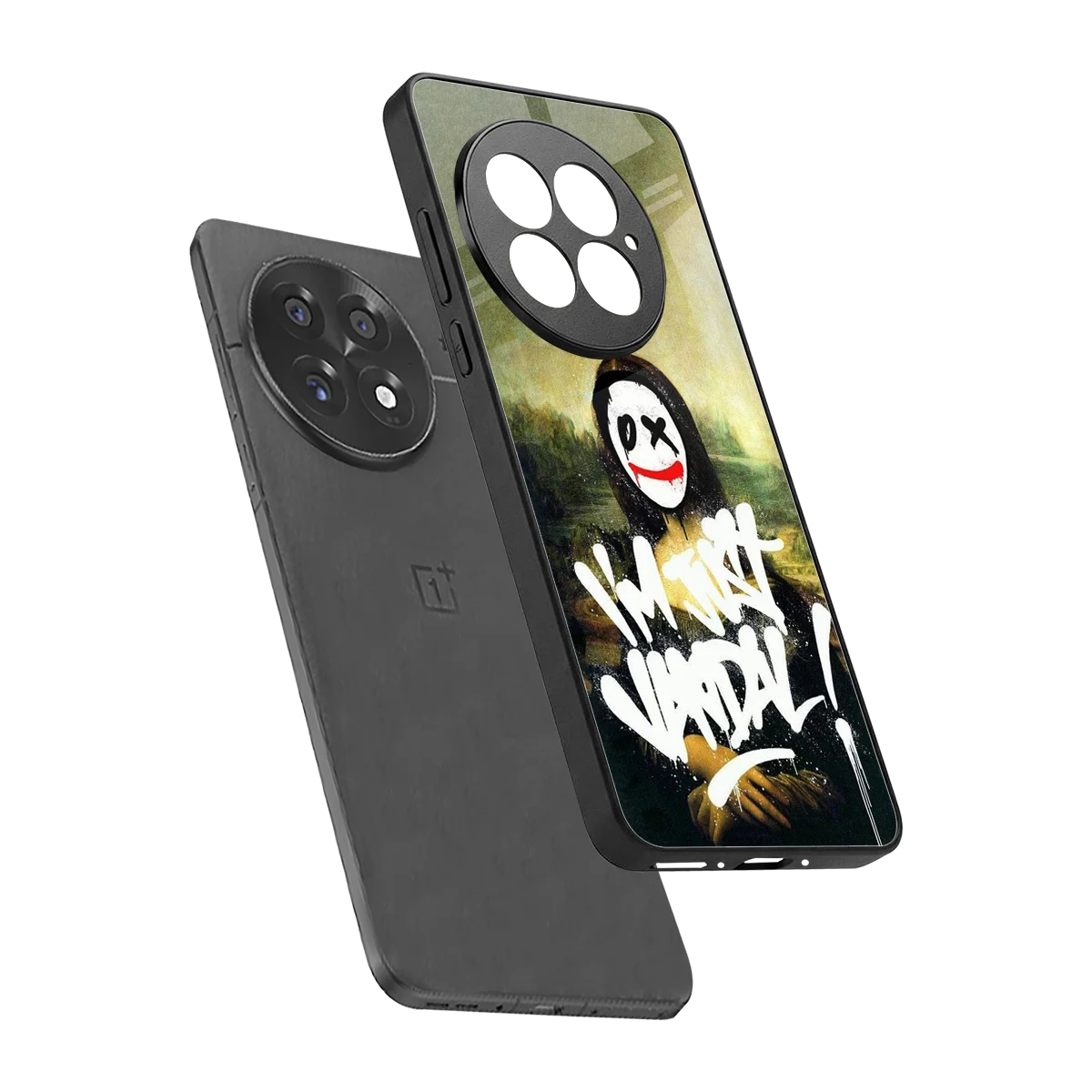 Joker Lisa sleek oneplus 13 cover with tempered glass back and TPU edges