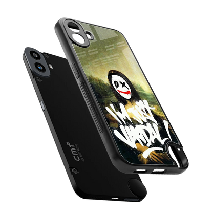 Joker Lisa sleek cmf nothing phone 1 cover with tempered glass back and TPU edges