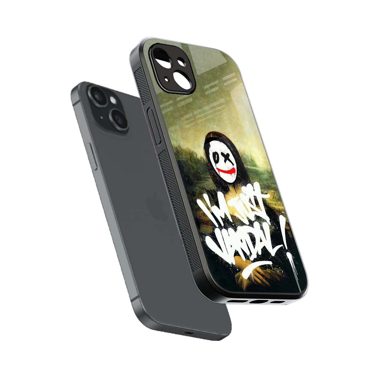Joker Lisa sleek iphone 14 plus cover with tempered glass back and TPU edges