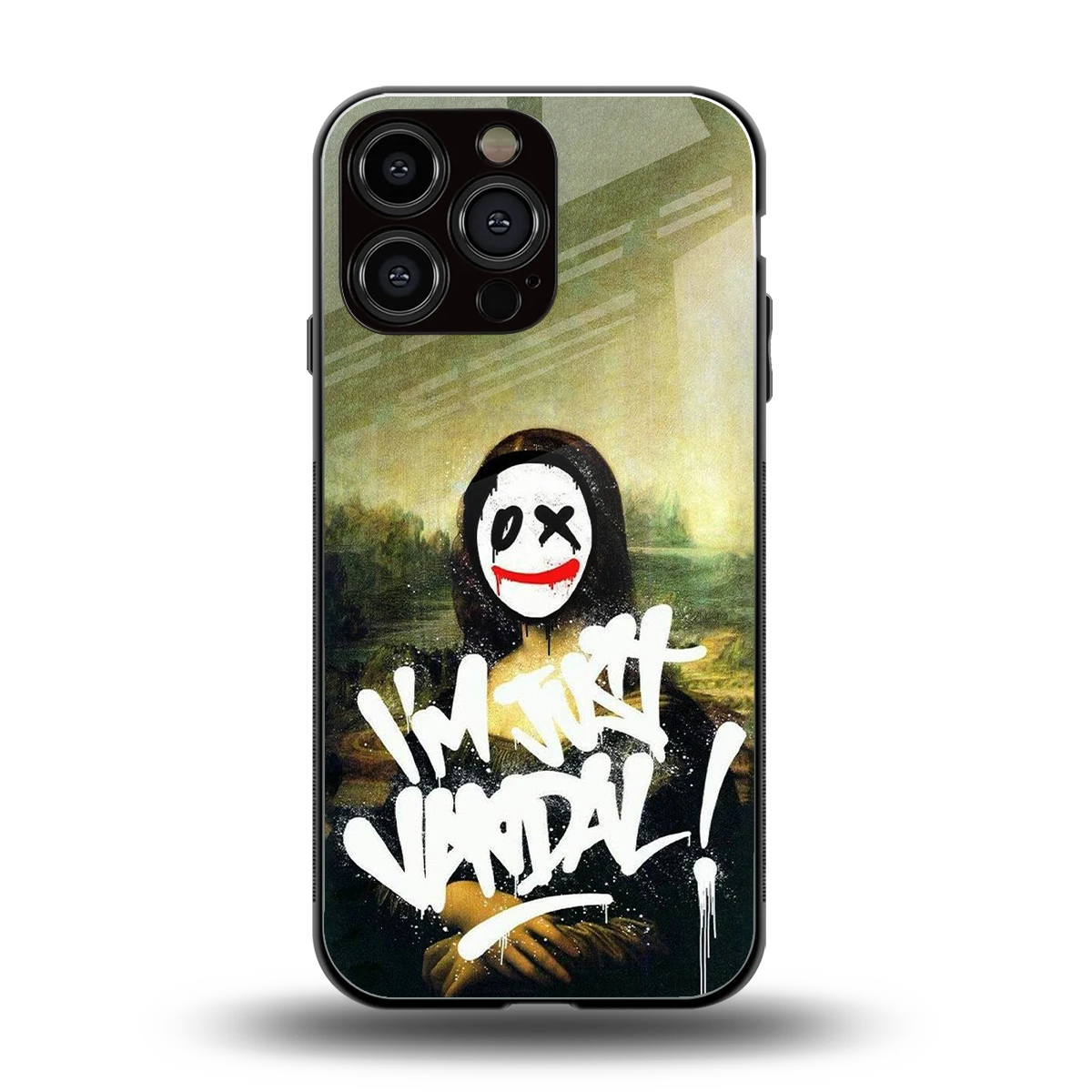 Joker Lisa back phone cover | glass case for iphone 15 pro max