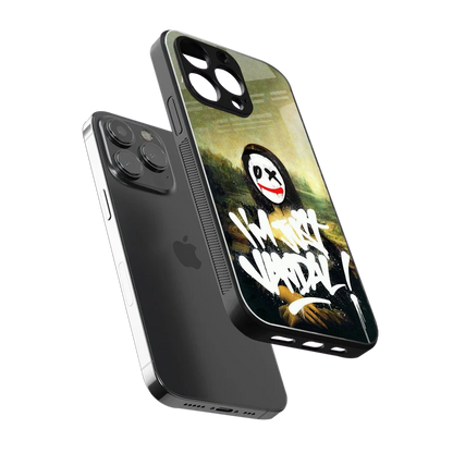 Joker Lisa sleek iphone 15 pro max cover with tempered glass back and TPU edges