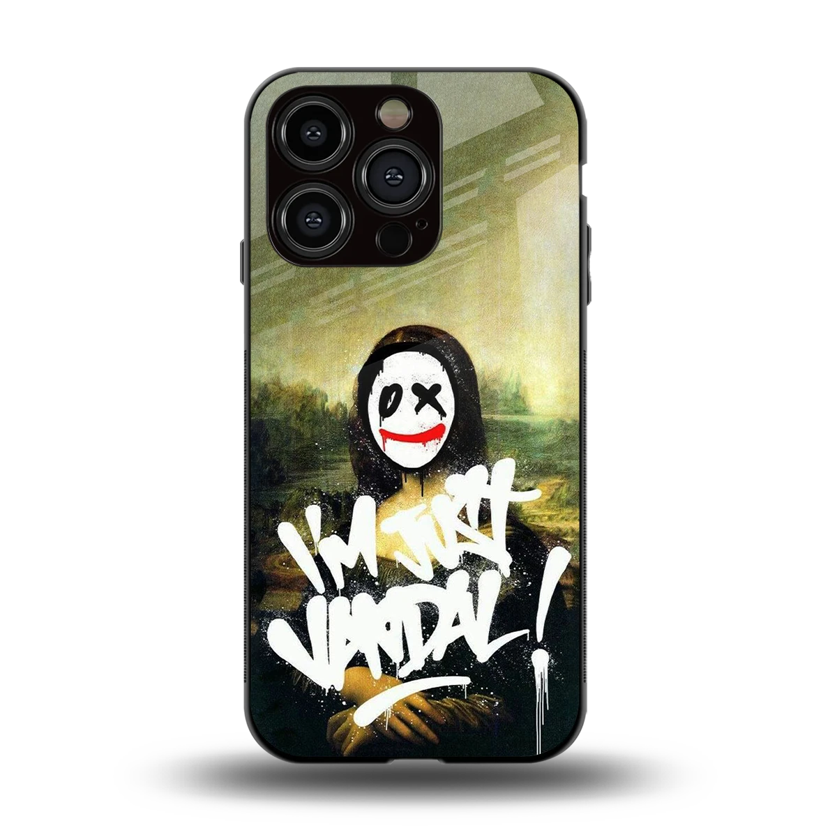 Joker Lisa back phone cover | glass case for iphone 15 pro