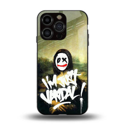 Joker Lisa back phone cover | glass case for iphone 15 pro