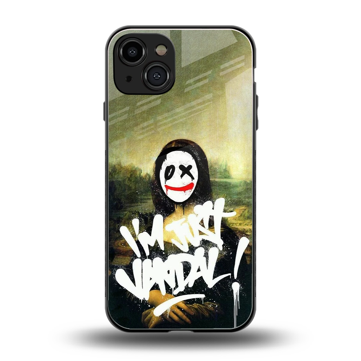 Joker Lisa back phone cover | glass case for iphone 15