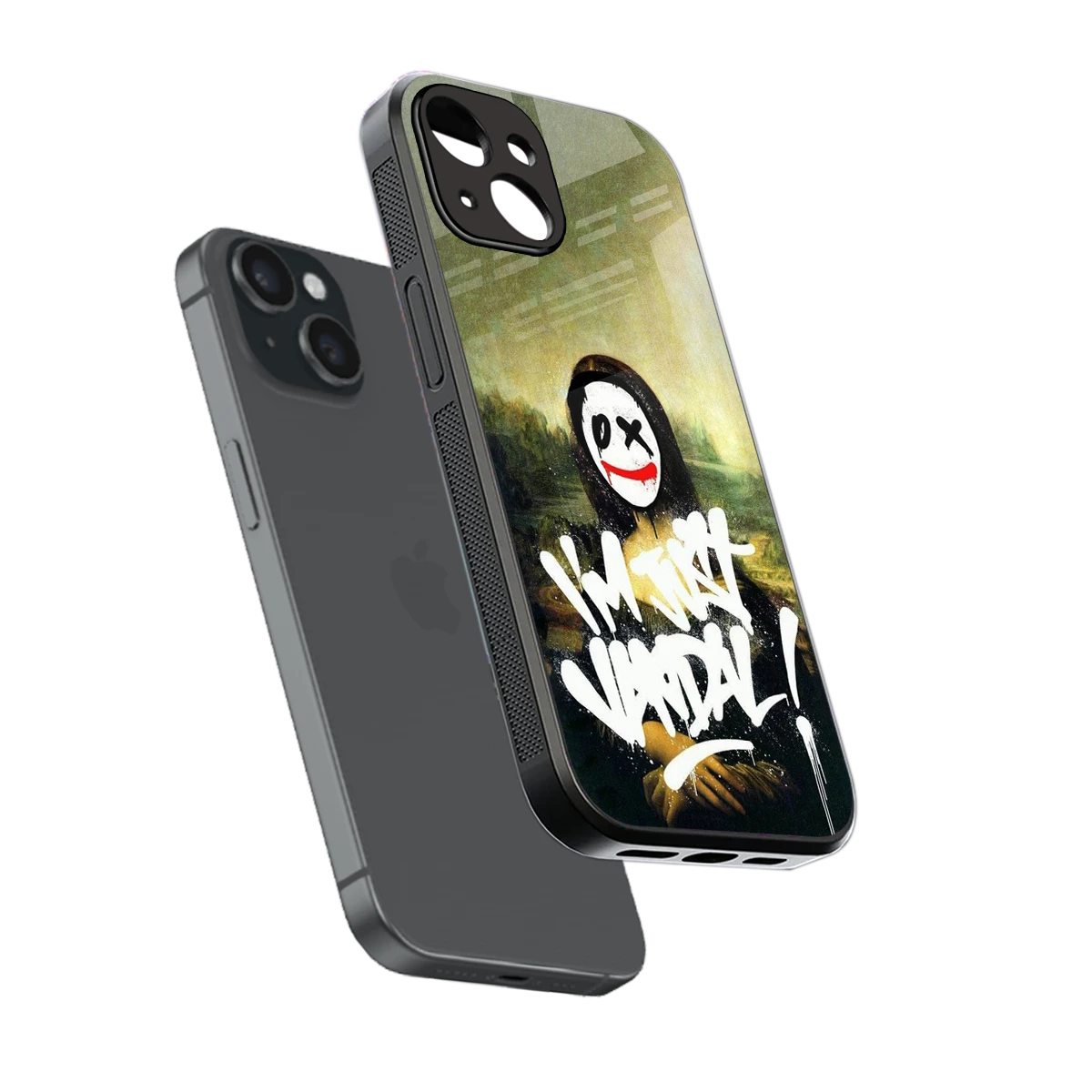 Joker Lisa sleek iphone 15 cover with tempered glass back and TPU edges