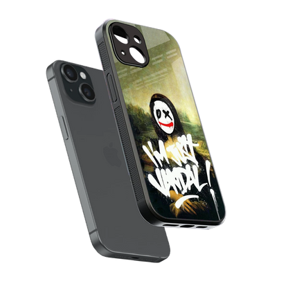 Joker Lisa sleek iphone 15 cover with tempered glass back and TPU edges