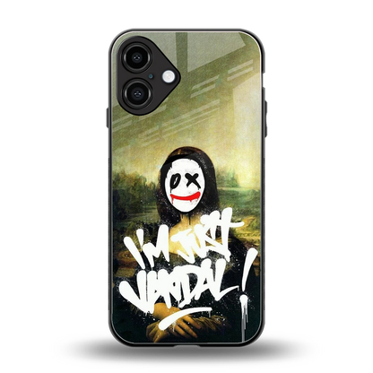 Joker Lisa back phone cover | glass case for iphone 16 plus