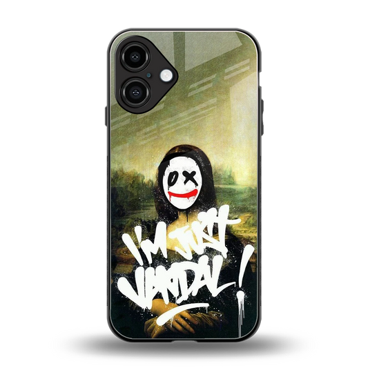 Joker Lisa back phone cover | glass case for iphone 16 plus