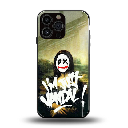 Joker Lisa back phone cover | glass case for iphone 16 pro max