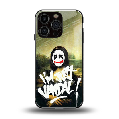 Joker Lisa back phone cover | glass case for iphone 16 pro
