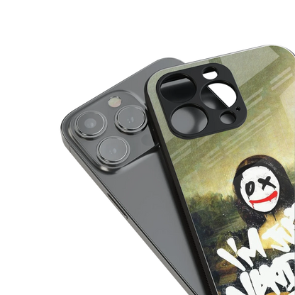 Joker Lisa stylish phone case for iphone 15 pro | glossy glass and slim fit