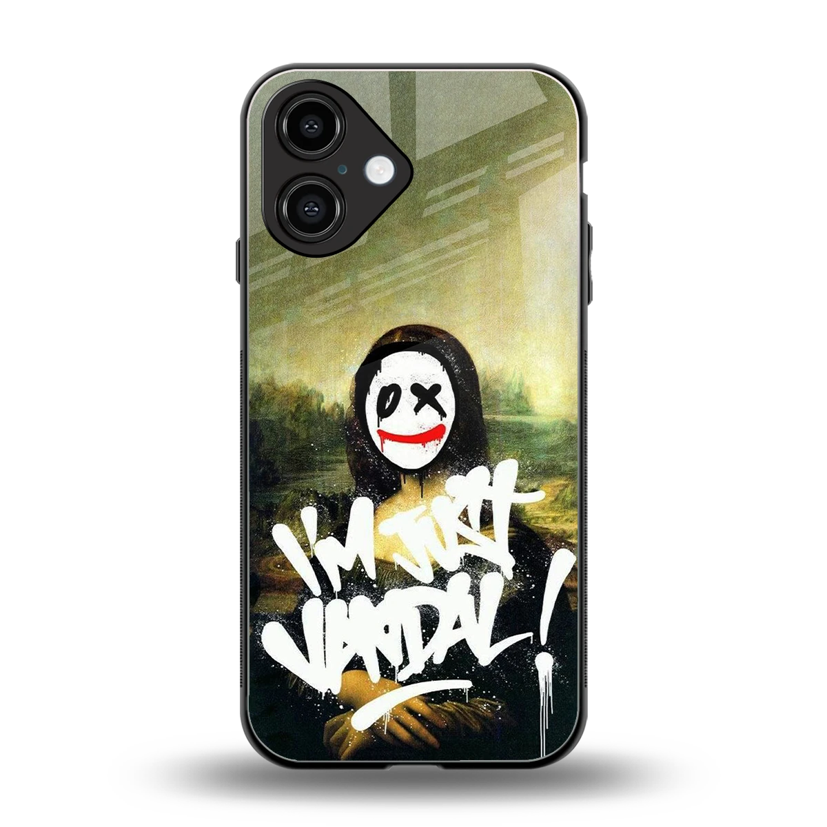 Joker Lisa back phone cover | glass case for iphone 16