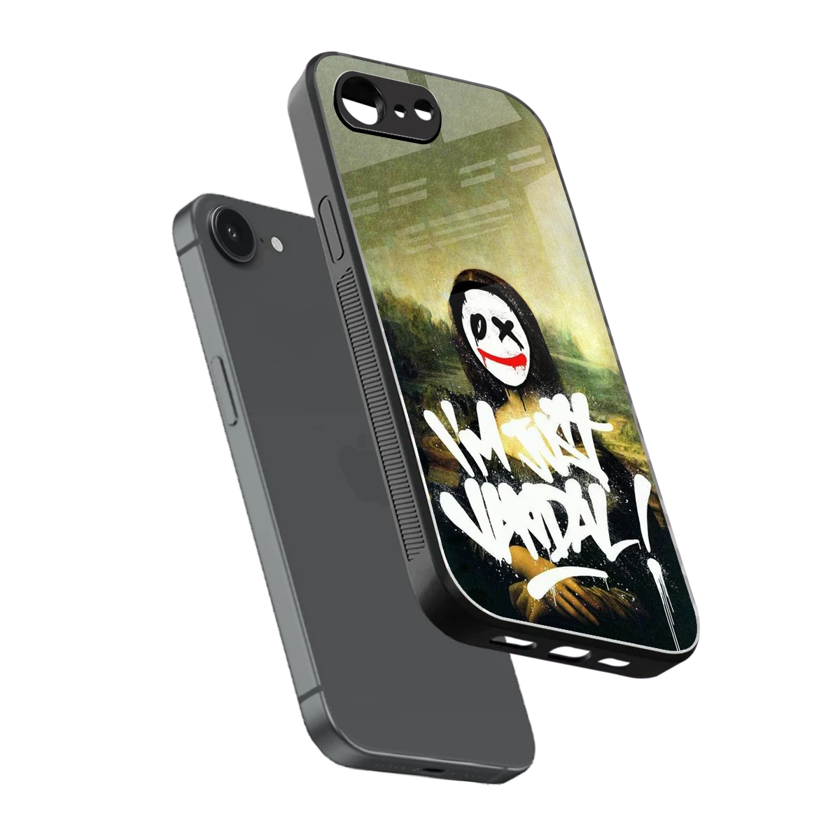 Joker Lisa sleek iphone 16e cover with tempered glass back and TPU edges
