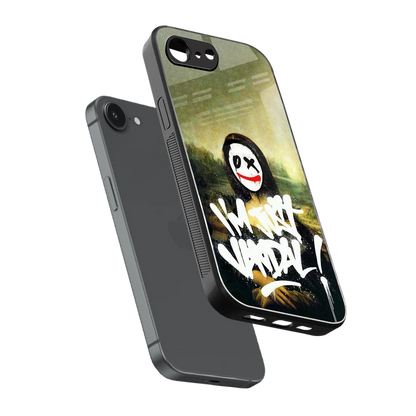 Joker Lisa sleek iphone 16e cover with tempered glass back and TPU edges