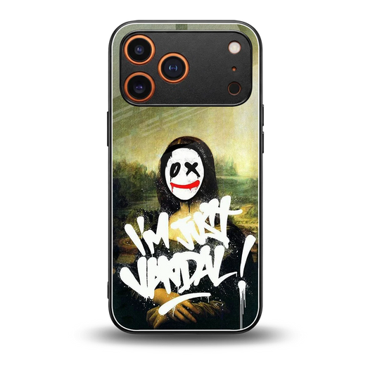Joker Lisa back phone cover | glass case for iphone 17 pro max