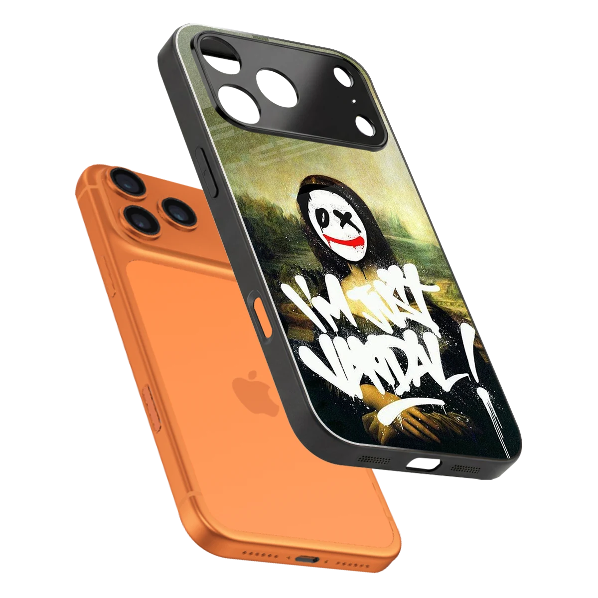 Joker Lisa sleek iphone 17 pro cover with tempered glass back and TPU edges