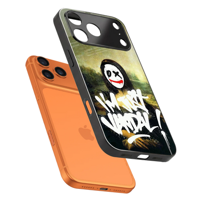 Joker Lisa sleek iphone 17 pro cover with tempered glass back and TPU edges