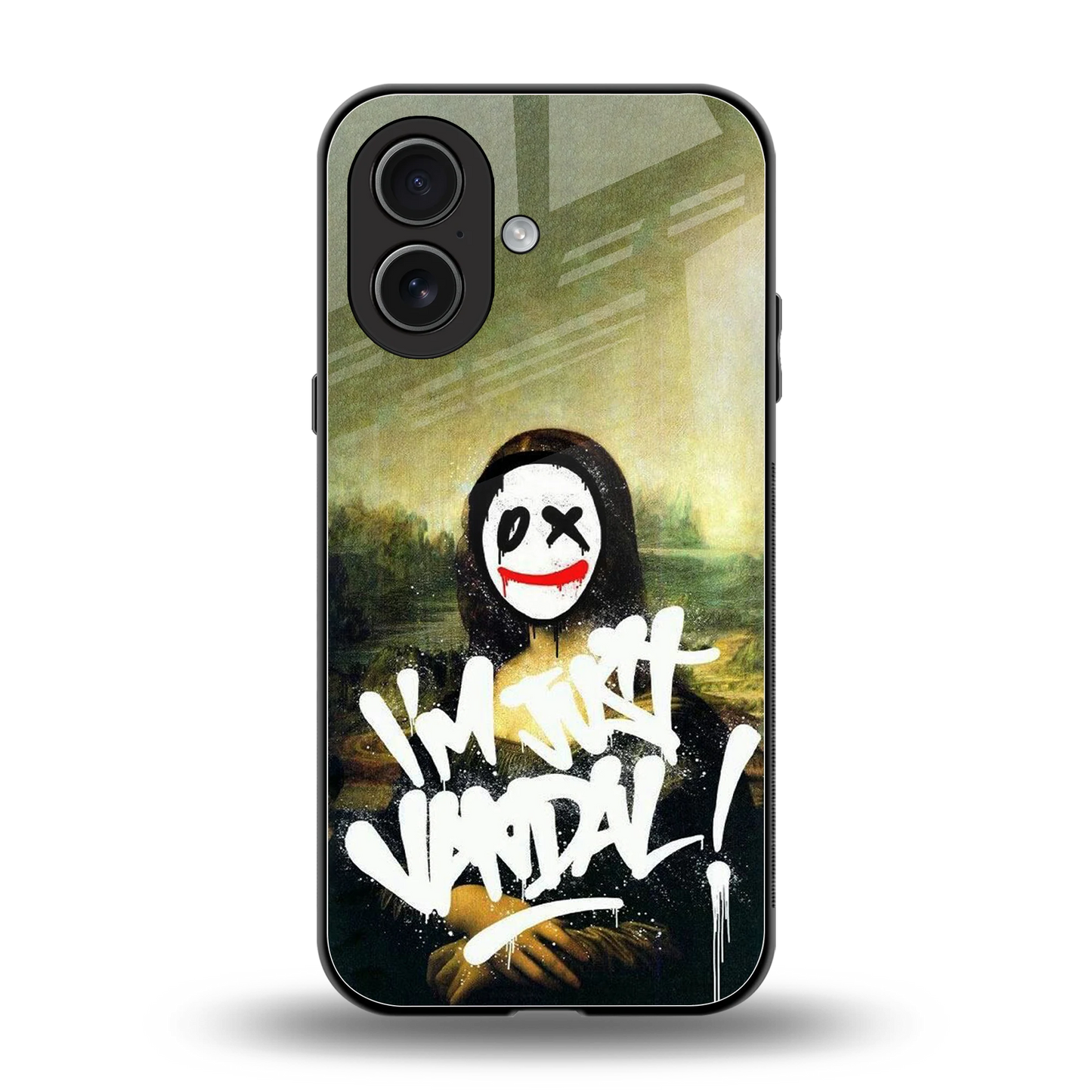 Joker Lisa back phone cover | glass case for iphone 17