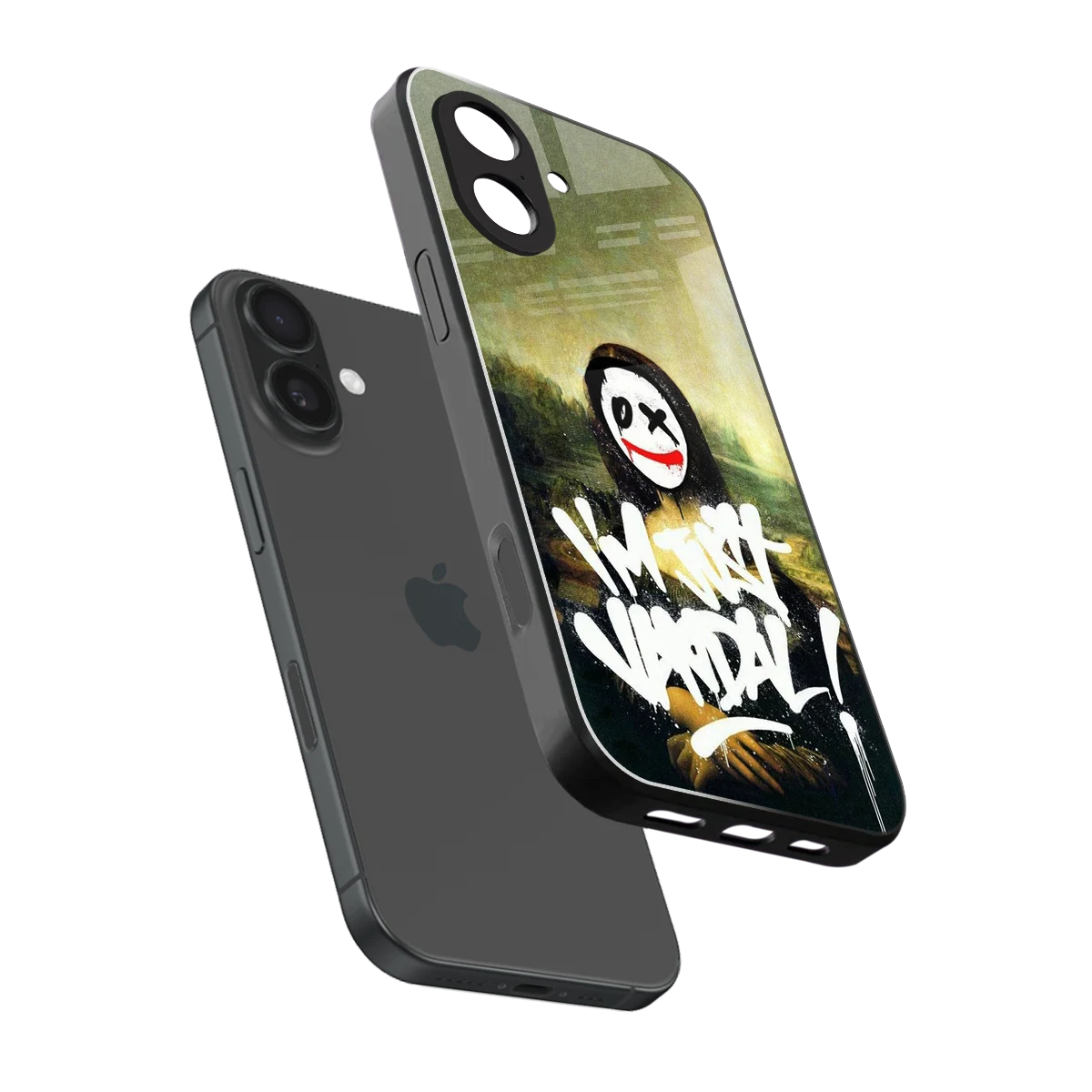Joker Lisa sleek iphone 17 cover with tempered glass back and TPU edges