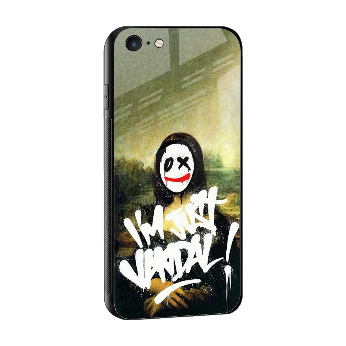Joker Lisa sleek iphone 6 cover with tempered glass back and TPU edges